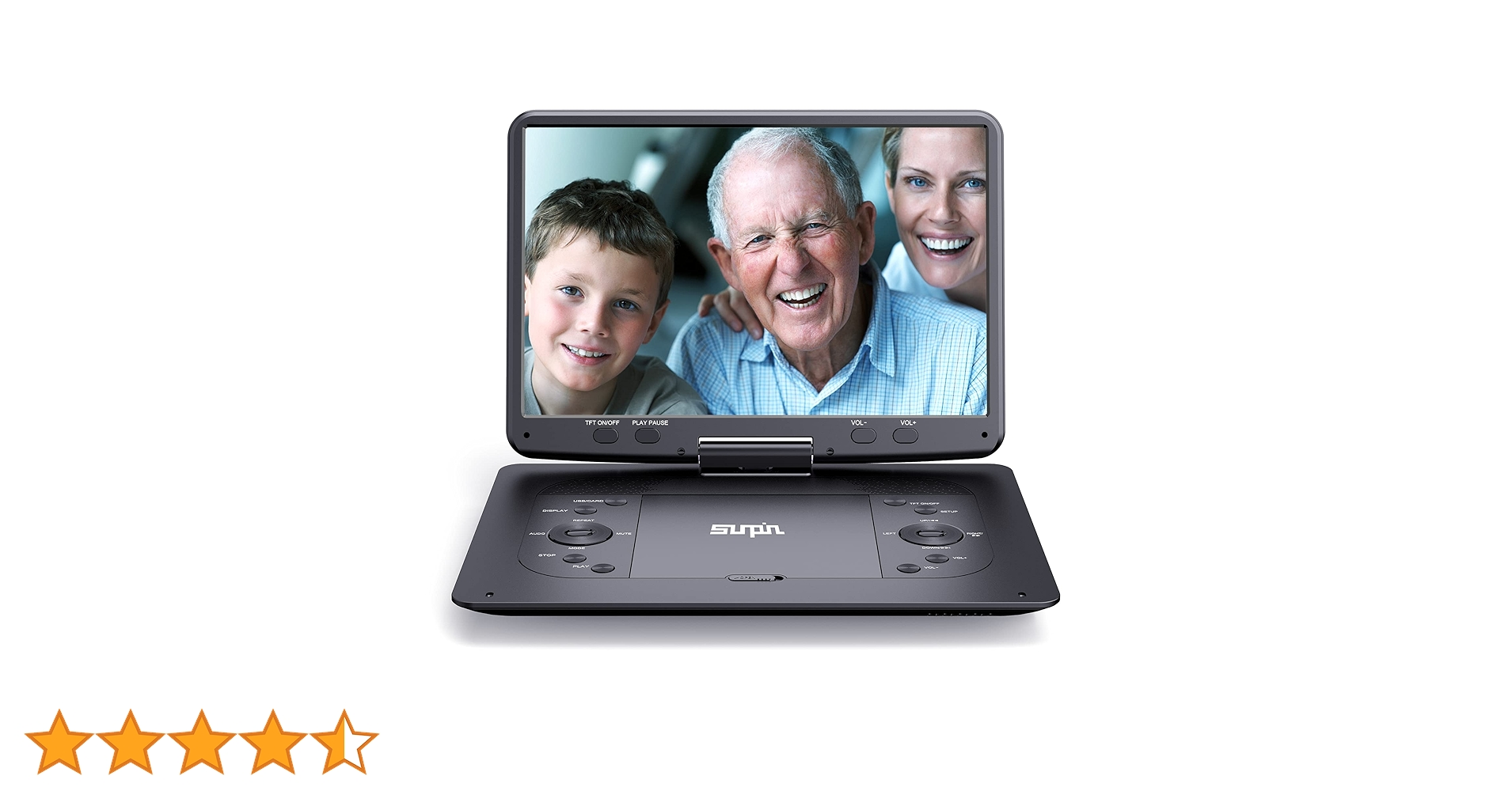 16.9''Portable DVD Player with 14.1''HD Large Screen,Kids